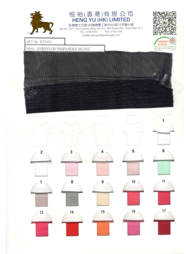 Colour Card #BT9303